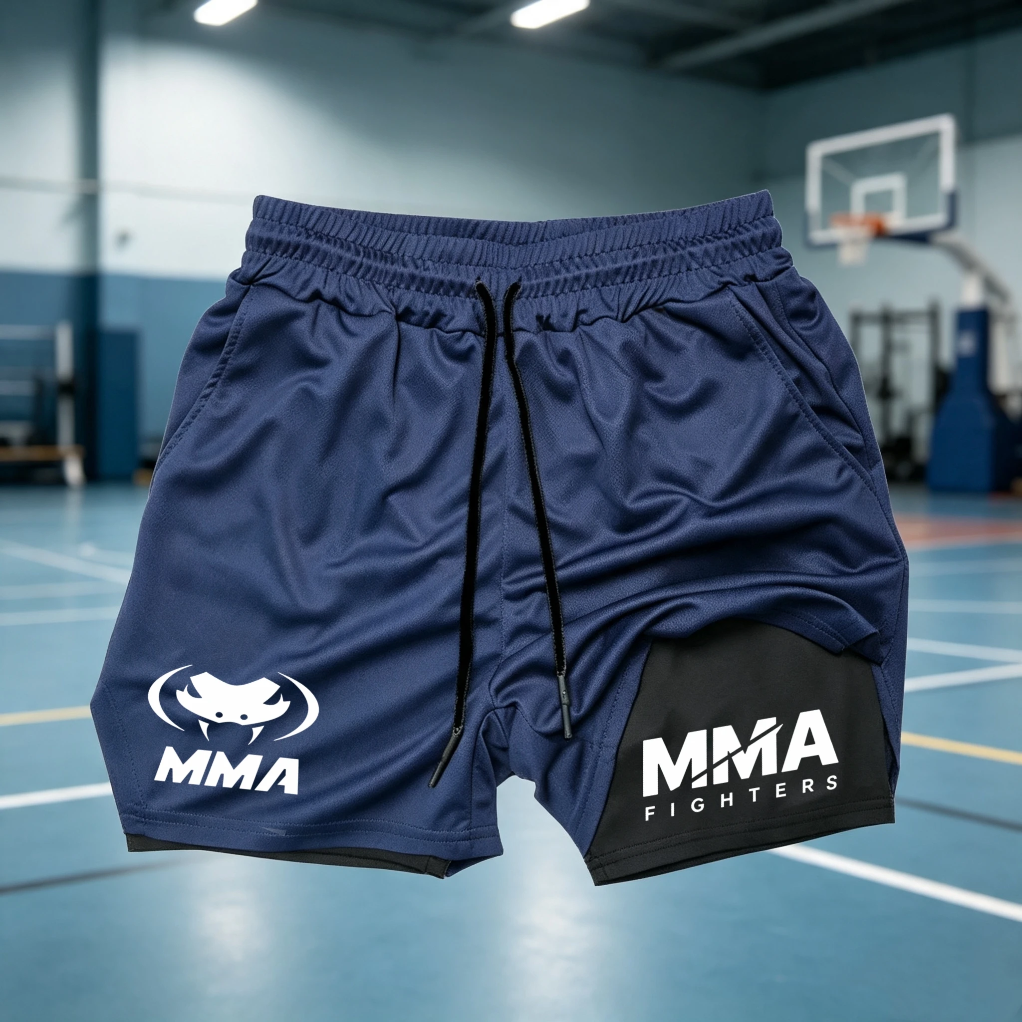 Compression Shorts Athletes - Celana Pendek MMA 2 in 1