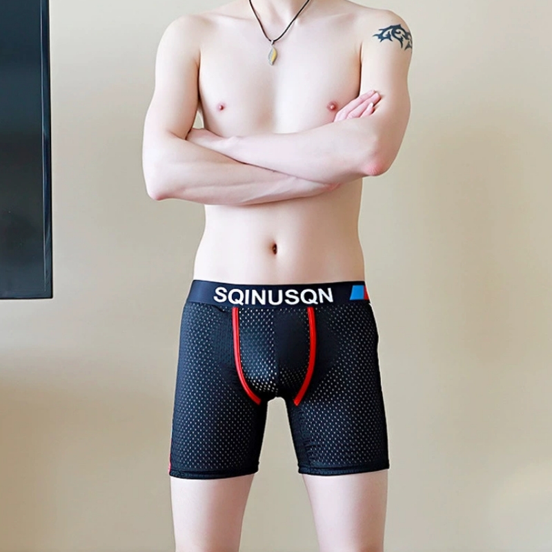 Celana Boxer Pria Bahan Sutra  - Mesh Sport Boxer ulasan dan harga