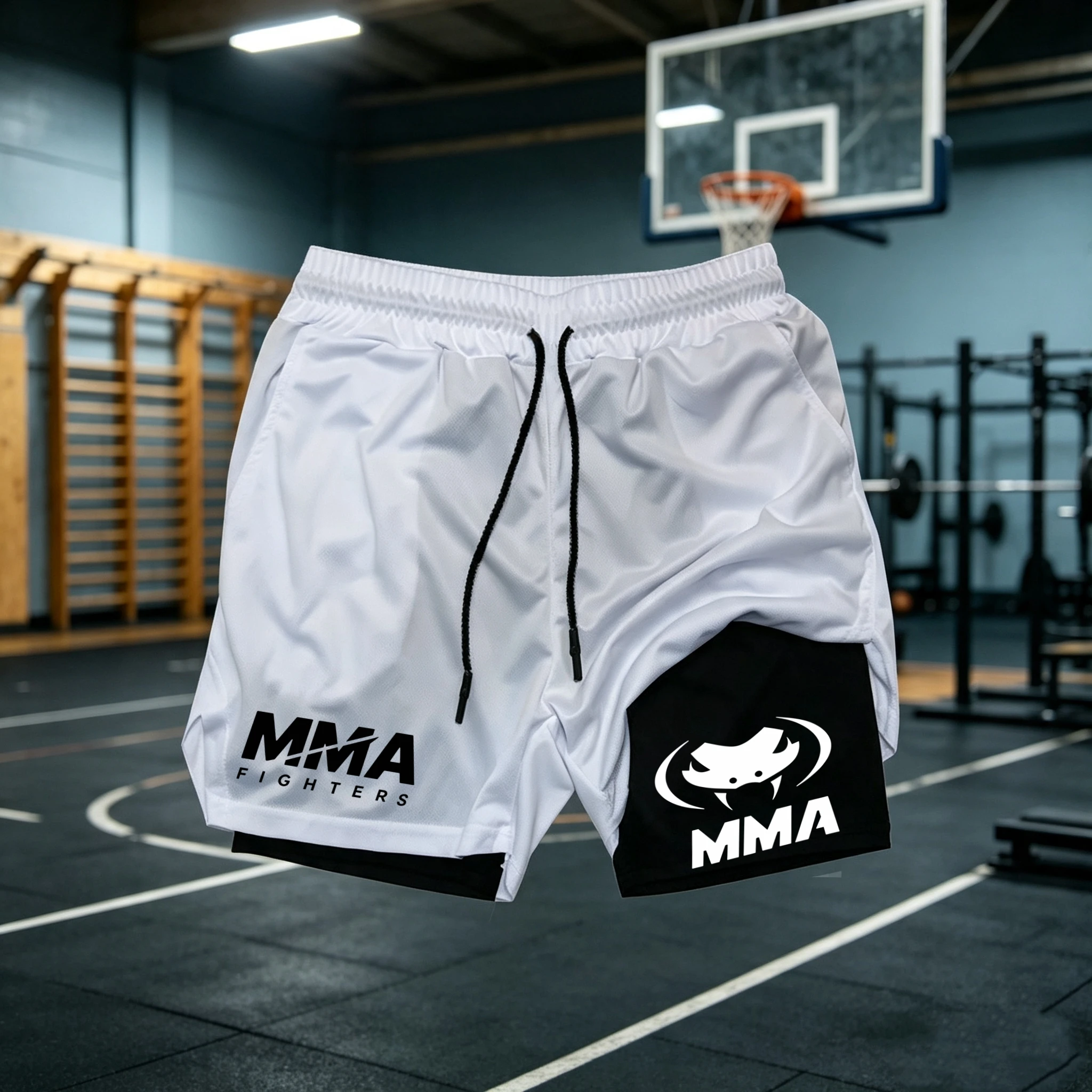 Celana Pendek MMA 2 in 1 untuk - Compression Shorts Athletes ulasan dan harga
