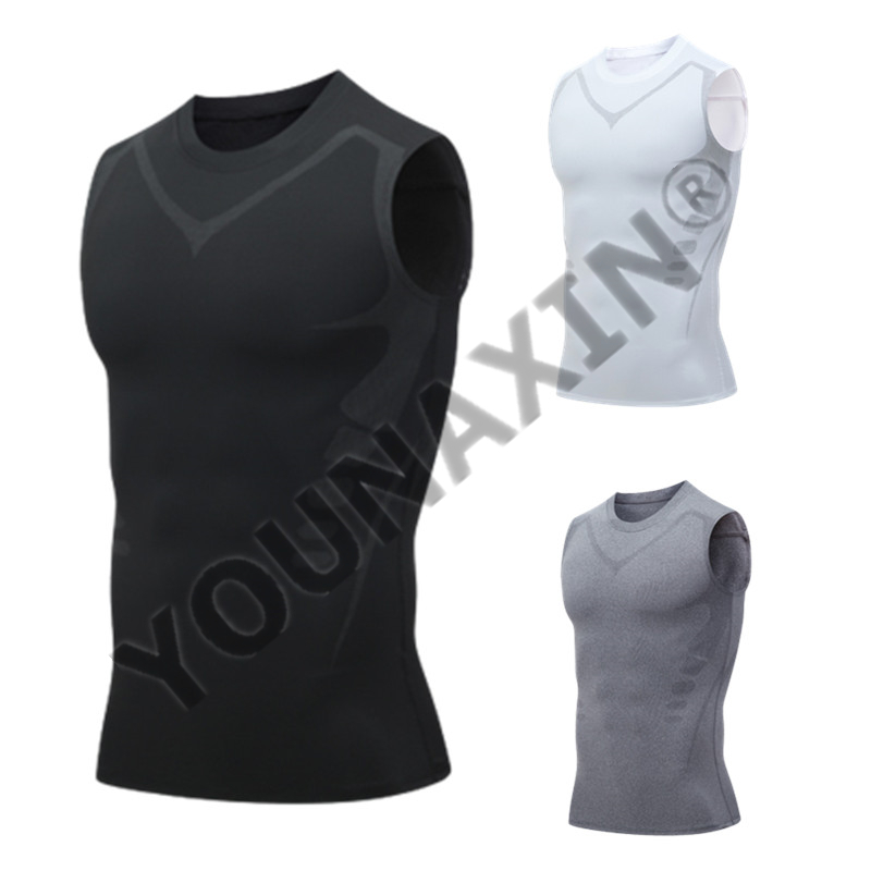 3 Buah Kaus Tanpa Lengan Pria  - T Shirt Tight Fit ulasan dan harga